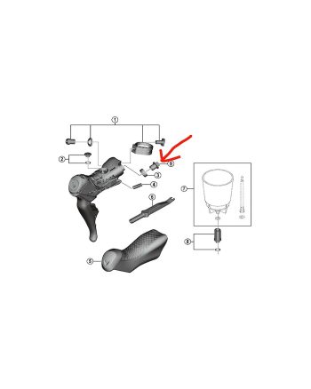 Shimano SM BH90 Flange Connecting Bolt Black 2