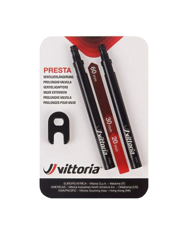 Vittoria Presta Valve Extension Black 60mm DeNoiseAI standard min