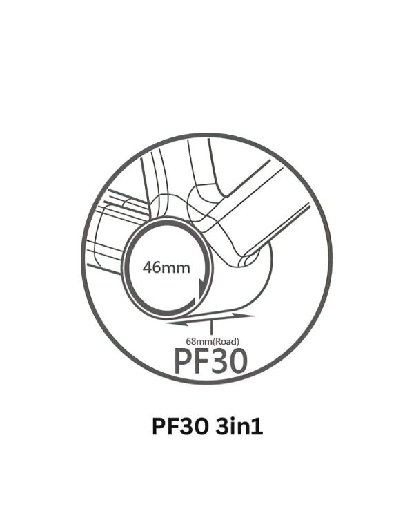 Tripeak Ceramic Bottom Bracket PF30 3 in 1 2 DeNoiseAI standard min