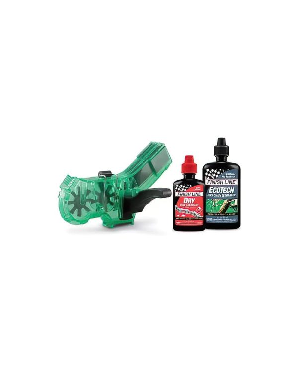 Finish Line Chain Cleaner Kit with Degreaser Lube