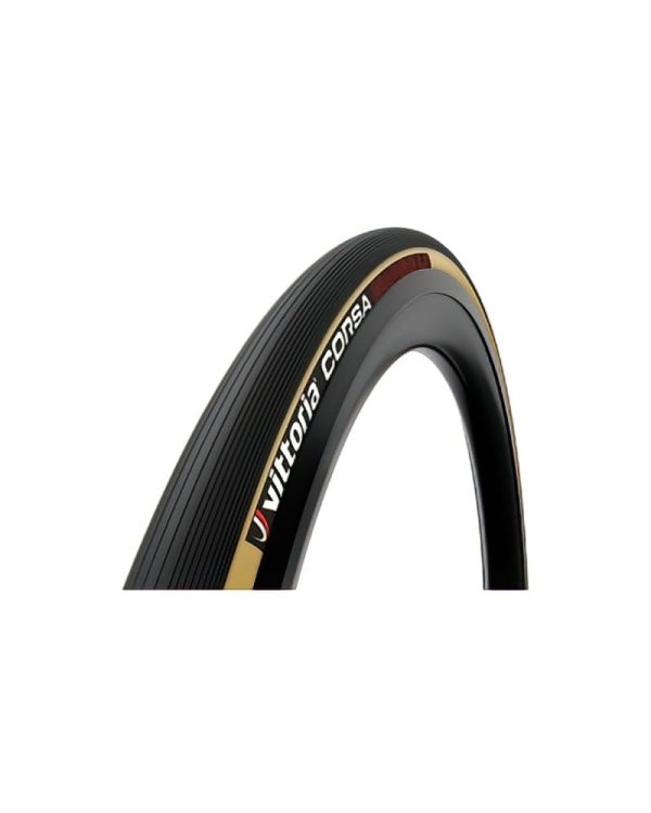 Vittoria Corsa Graphene 2.0 Clincher Road Bike Tyres tanwall