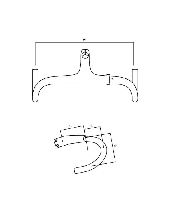 Wilier Zero Integrated Carbon Handlebar 90x40cm 2