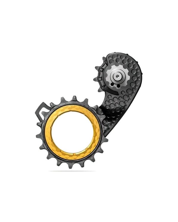 Hollowcage Shimano 9250 Carbon Ceramic Oversized Derailleur Pulley Cage Gold DeNoiseAI standard min