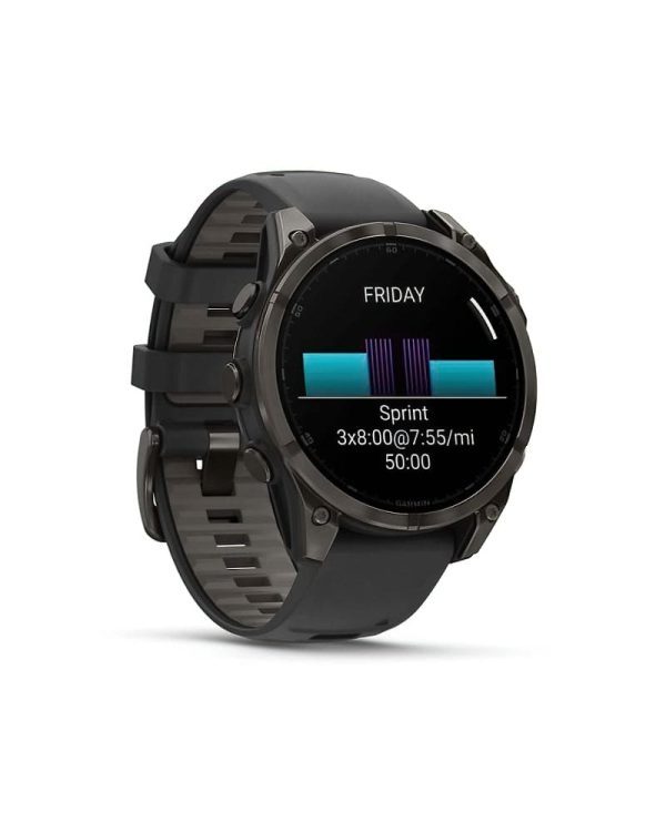 Garmin Fenix 8 Sapphire Carbon Gray DLC Titanium 2 DeNoiseAI standard