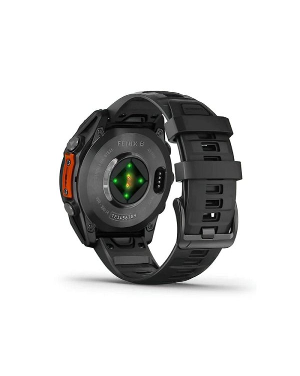 Garmin Fenix 8 Slate Gray with Black Silicone Band 5 DeNoiseAI standard