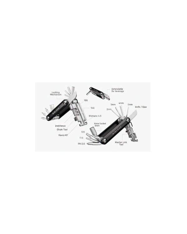 Topeak Mini P20 Multi Tool Silver 5 DeNoiseAI standard min