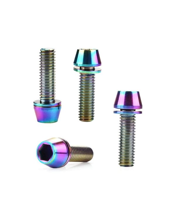 Pass Quest Stem Titanium plated screws M5 x 18mm 4 DeNoiseAI standard min