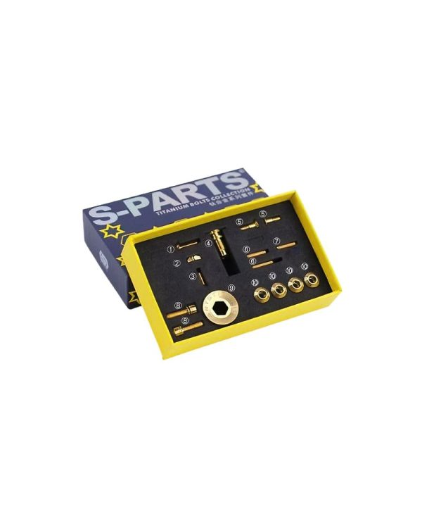 S SPARTS Ti Screws R8150 & R9250 Shifter Kit Gold DeNoiseAI standard min