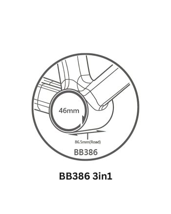 Tripeak Ceramic Bottom Bracket BB 386 3 in 1 2 DeNoiseAI standard min