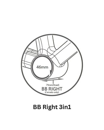 Tripeak Ceramic Bottom Bracket BB Right 3 in 1 2 DeNoiseAI standard min