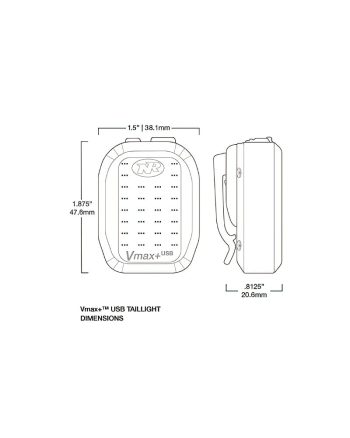 NiteRider Vmax+ 150 Bike Tailight 6 DeNoiseAI standard min