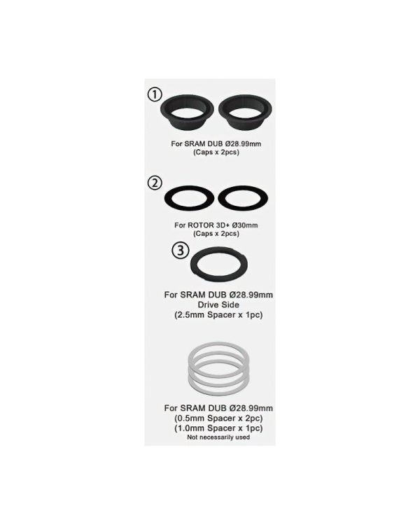 Tripeak Steel Bottom Bracket BB8692 30mm DUB Black Twist Fit (EMA TF412930S ACSB) 4 DeNoiseAI standard min