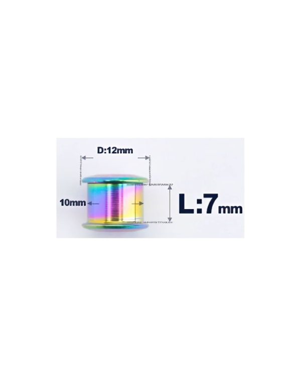 S Parts Titanium Chainring Bolt Rainbow (2) DeNoiseAI standard min