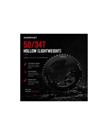 OVERFAST Lightweight Alloy Chainring Set 5034T 110x4 BCD